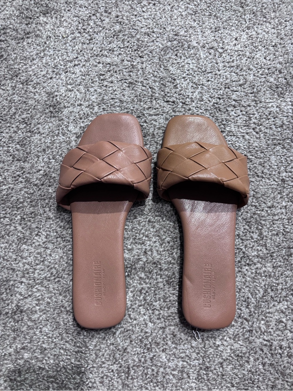 Braided Slide Sandals in Brown - Casual Women’s Slip-On